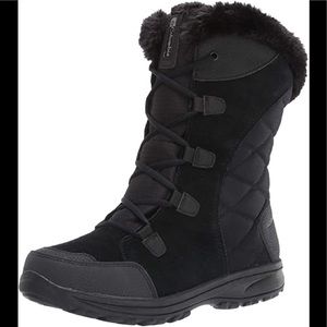 New Womens Columbia Omni Grip Snow Ski Boots 100% Leather Waterproof Anti Slip
